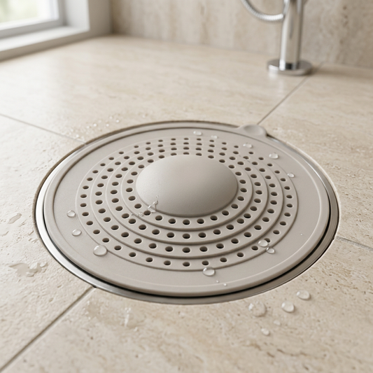 🔍Round Silicone Shower Drain Cover | Hair Catcher & Drain Filter