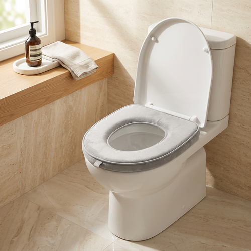 🚽 Soft Padded Toilet Seat Cushion | Cozy Bathroom Comfort