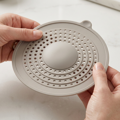🔍Round Silicone Shower Drain Cover | Hair Catcher & Drain Filter