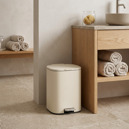 🗑️ Modern Step Trash Can | Hands-Free Pedal Bin with Removable Inner Bucket