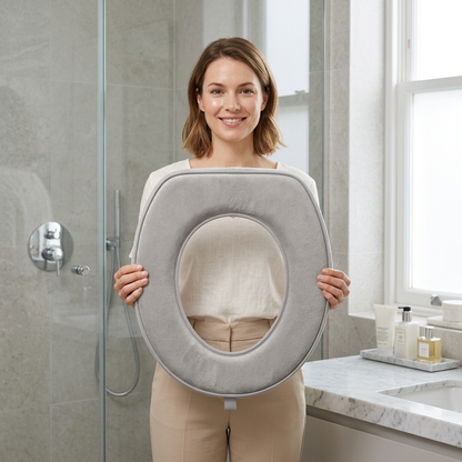 🚽 Soft Padded Toilet Seat Cushion | Cozy Bathroom Comfort
