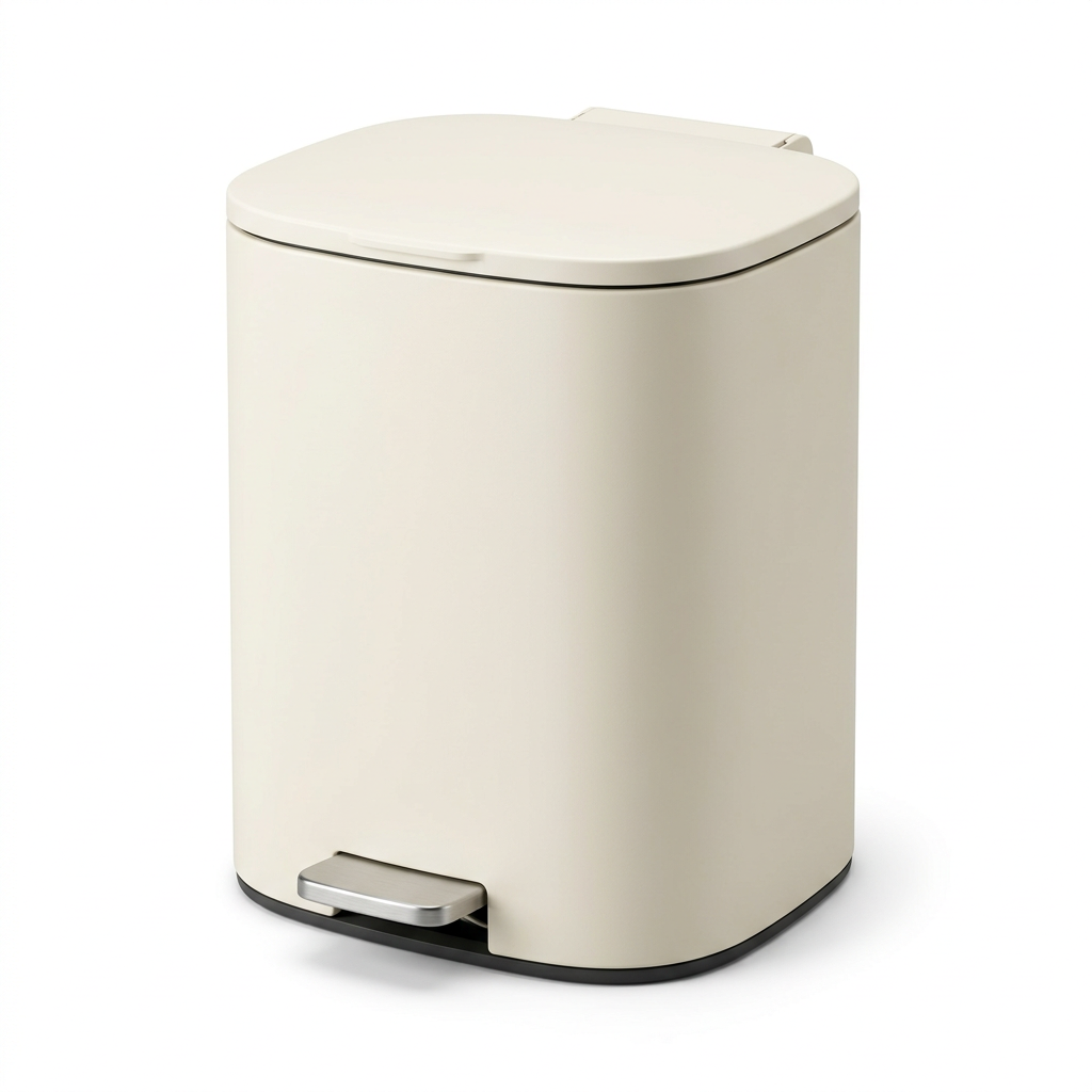 🗑️ Modern Step Trash Can | Hands-Free Pedal Bin with Removable Inner Bucket
