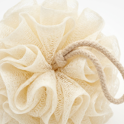 🛁 Soft Mesh Bath Loofah | Fluffy Shower Pouf with Hanging Rope